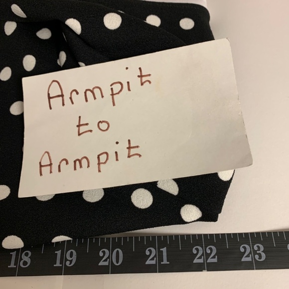 Glamour dress SZ 16 polka dots office sophisticated career business corpcore - Picture 10 of 11